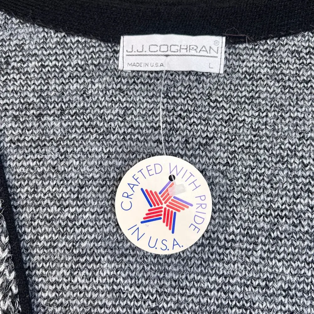 Vintage 90s‎ Grandpa Cardigan Sweater J.J. Cochran - Size Large